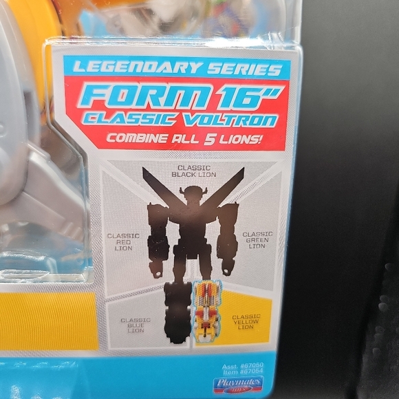 Playmates Voltron Action Figure Yellow Lion Legendary Series Fire Missiles - Picture 3 of 4